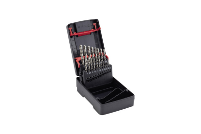 Set spiralnih svedrov za kovino DIN338 HSS ALU, 19 kosov