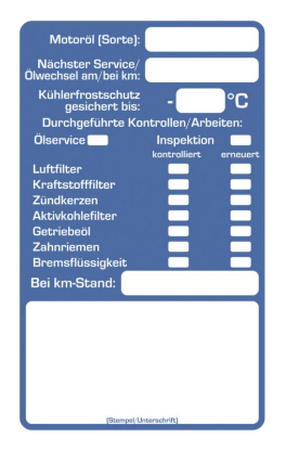 Komplet servisnih nalepk