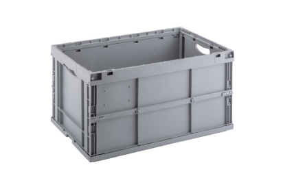 Zložljiv plastični zaboj siv - 600x400x320 mm
