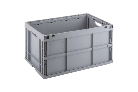 Zložljiv plastični zaboj siv - 600x400x320 mm