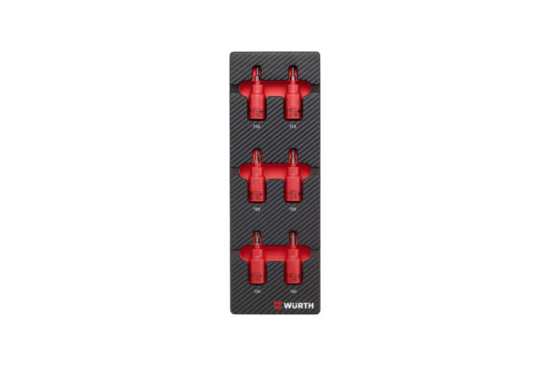 6-delni set natičnih ključev v peni 3/8"