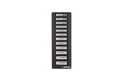 12-delni set dolgih natičnih ključev 3/8" v karbonski peni