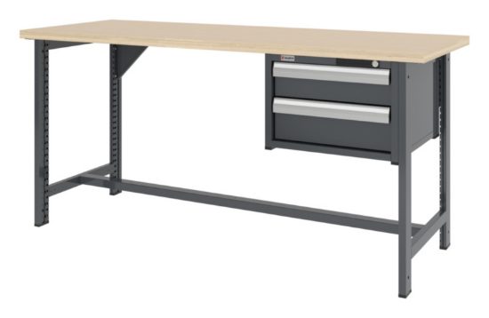 Slika SISTEMSKI DELOVNI PULT-2PREDALNIKA-955X2000-R7016