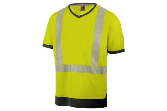 Slika KRATKA DELOVNA MAJICA-HIVIS FLUO-RUM./ANTR.-M