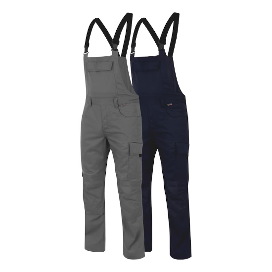 Slika DELOVNE HLAČE Z NARAMNICAMI-STAR COTTON-SIVE-26