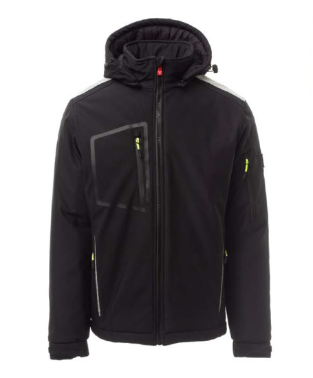 Slika ZIMSKA DELOVNA JAKNA SOFTSHELL STREAM-ČRNA-3XL