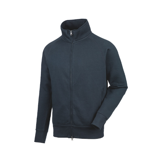 Slika DELOVNI PULOVER NA ZADRGO JOB+  TEMNO MODER - XS